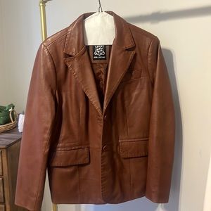 Genuine (Real) Leather Blazer